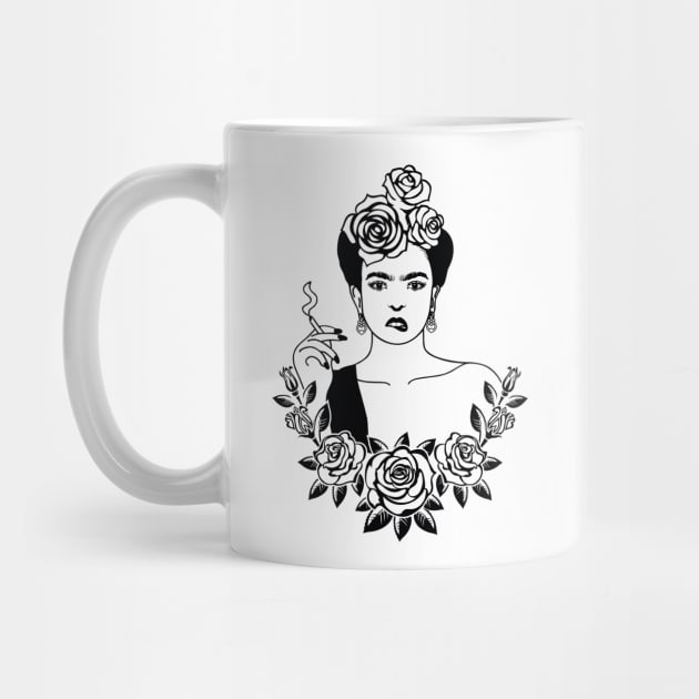 Frida Kahlo artist rose by Tagor_store